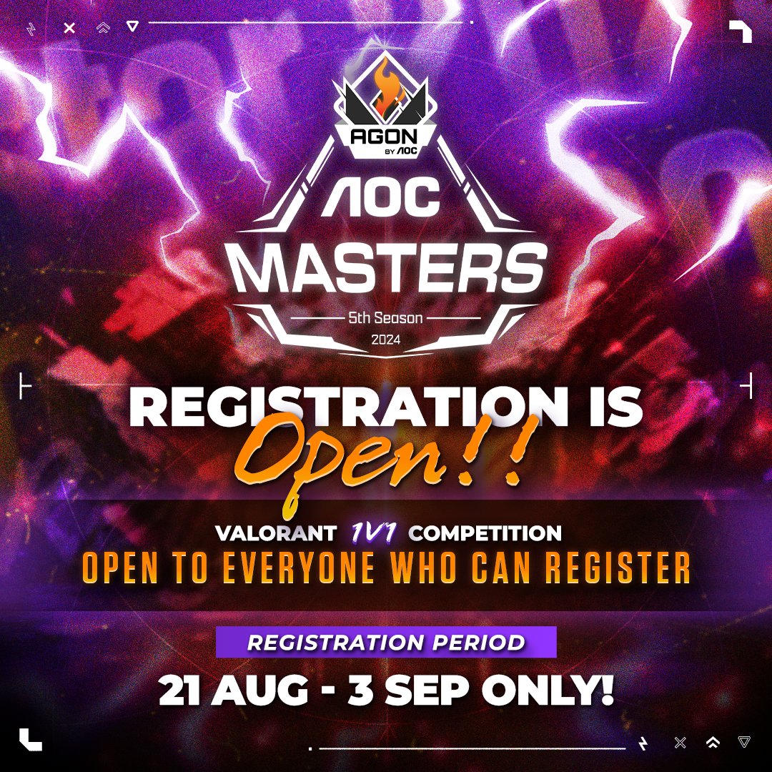 إعلان!

التسجيل متاح لبطولة AOC Masters 2024 - Valorant 1v1 من ٢١ أغسطس - ٣ سبتمبر عبر الرابط:
aocmasters2024.com/country/GCC

المركز الأول له أحقية المشاركة في Thailand Game Show 2024!
الأونلاين: ٨-١٣ سبتمبر
الحدث الرئيسي: ١٧-٢٠ أكتوبر (في TGS)

#AOCMasters2024 #Valorant #TGS2024