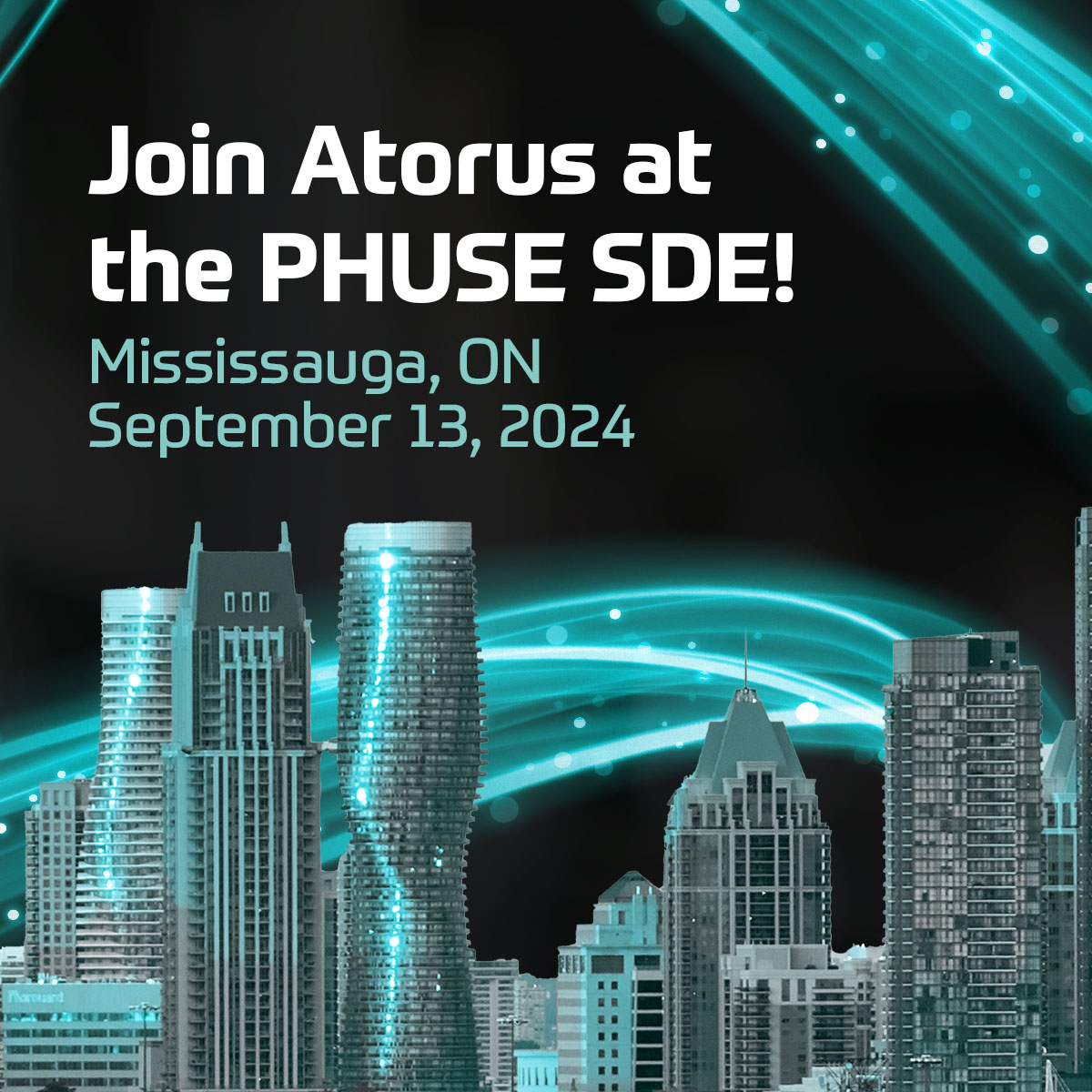 Less than a month away! Atorus is attending the PHUSE (<a href="/PHUSETwitta/">PHUSE</a>) Single Day Event (SDE) September 13, 2024, in Mississauga, ON, Canada. We're looking forward to connecting with industry professionals and discussing the latest in clinical data science. Book your meeting with