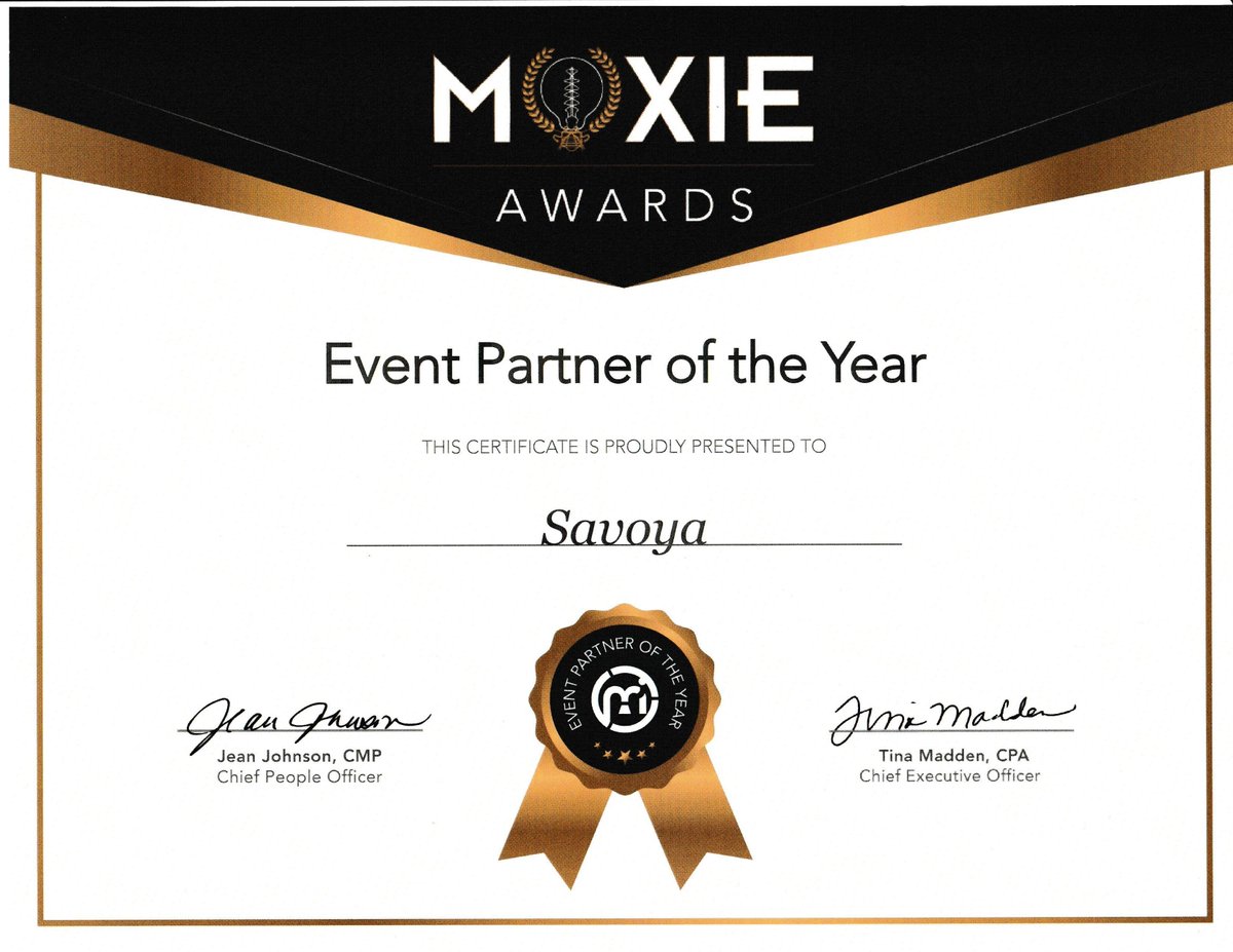 We are honored to be named Event Planner of the Year at the M&amp;IW 2024 Supplier Moxie Awards! Our team's relentless pursuit of perfection made this possible. Thank you for the recognition and for throwing a phenomenal event, Meetings &amp; Incentives Worldwide!