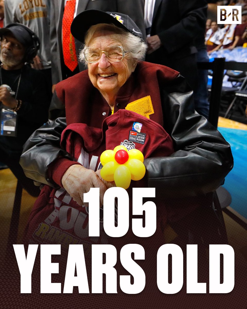 BleacherReport's tweet photo. The legendary Sister Jean turns 105 today 🙌 https://t.co/2wtze7BdFD
