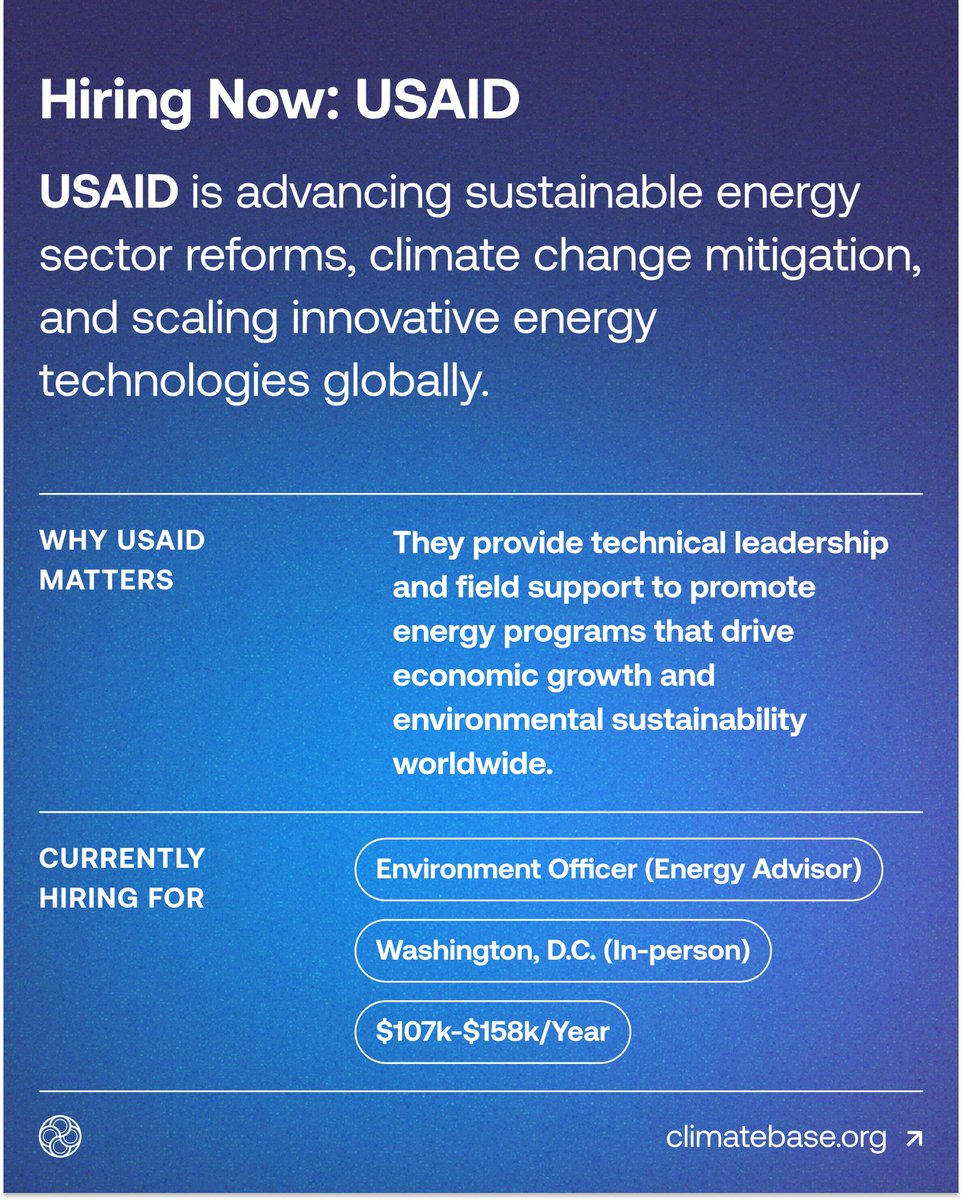 🌍 Explore exciting climate job opportunities at organizations like Project Drawdown!

PROJECT DRAWDOWN — Advancing science-based climate solutions to shift the conversation from “doom and gloom” to “possibility and opportunity.”
📍 Remote
💼 Hiring: Science Program Coordinator,
