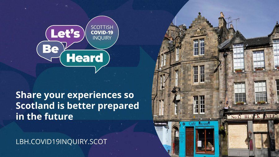 How did the COVID-19 pandemic affect your #business?

The Inquiry wants to hear your experiences and any lessons you think should be learned so Scotland is better prepared in future.

Share your experiences through their survey and #LetsBeHeard: bit.ly/4cvLEjZ