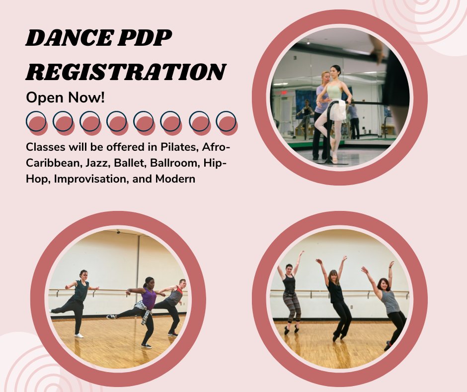 BUDanceProgram's tweet photo. Registration is open! Check out our PDP course offerings and register here: https://t.co/PqtKkG7YHq https://t.co/chWLVqM7AU