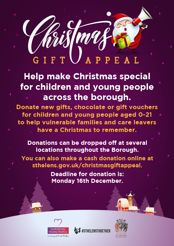 st helens unlimited (@sthelensunltd) on Twitter photo St Helens Christmas Gift Appeal 2024 > bit.ly/3YPebx3
<a href="/sthelenscouncil/">St Helens Borough Council</a> are asking kind-hearted residents, businesses and organisations to come together to help make Christmas 2024 extra special for some of the borough's most disadvantaged children and young people. St Helens Christmas Gift Appeal 2024 > bit.ly/3YPebx3
<a href="/sthelenscouncil/">St Helens Borough Council</a> are asking kind-hearted residents, businesses and organisations to come together to help make Christmas 2024 extra special for some of the borough's most disadvantaged children and young people.