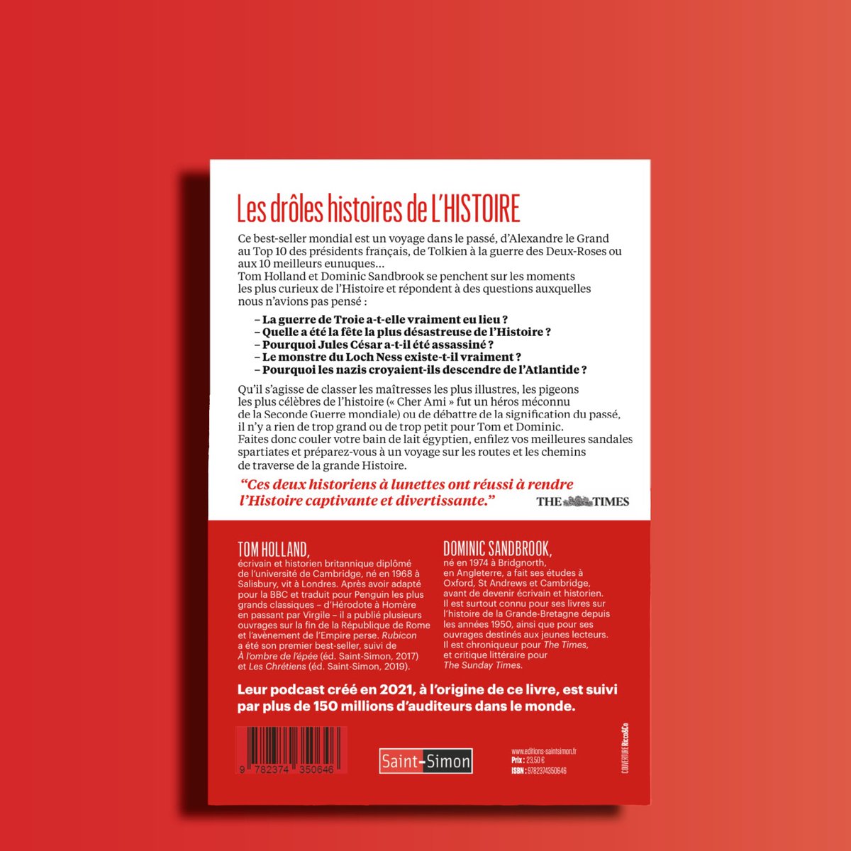 ‼️À paraître le 19 septembre 2024‼️

📕Les drôles histoires de l’Histoire par  <a href="/holland_tom/">Tom Holland</a> et  <a href="/dcsandbrook/">Dominic Sandbrook</a> 

➡️Le célèbre podcast  <a href="/TheRestHistory/">The Rest Is History</a> à l’origine de ce livre, va bientôt arriver dans vos librairies ! 📚