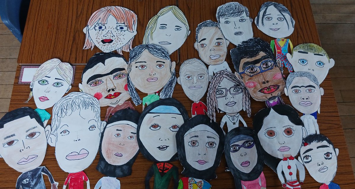 P7Lornestreet's tweet photo. We've been having a great time getting to know each other in our new class. We've also worked hard on these fabulous #caricatures of each other😂 #happychildren #happyteacher #happyclassroom https://t.co/vVm7u7TrDV