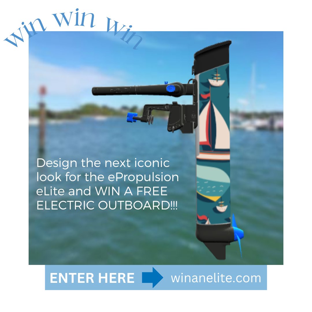 How are your design skills? Unleash your creativity and design a custom vinyl wrap for the eLite electric outboard. Enter now to WIN! 👉 bit.ly/3RIorCN

#winanelite #elitegiveaway #designcompetition #epropulsion