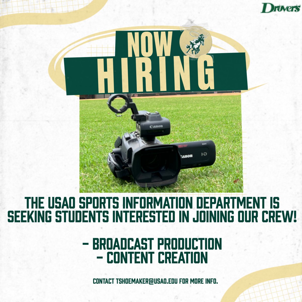 𝗖𝗢𝗠𝗘 𝗝𝗢𝗜𝗡 𝗢𝗨𝗥 𝗖𝗥𝗘𝗪!📸🎥🎨

#DroverNation🏇 x #BleedGreen