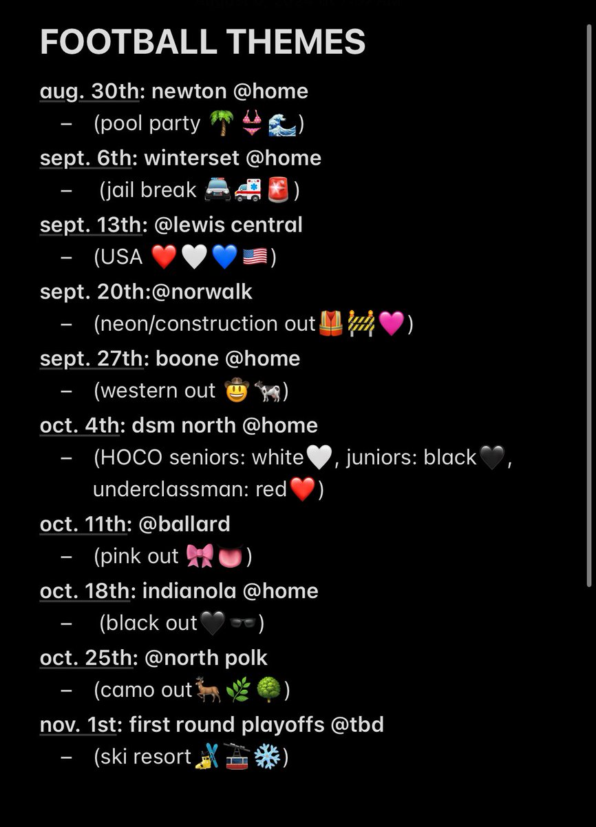 Hello Tiger Nation!! Here are your 2024 ADM football themes! #GoTigers