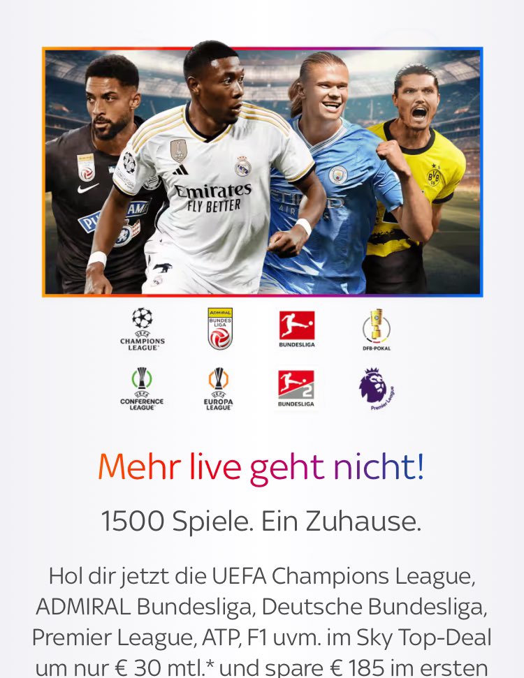 Was soll die Verarschung und Abzocke <a href="/SkySportAustria/">Sky Sport Austria</a>  noch ein Abo gefällig, die Gastro kracht wie eine Kaisersemmel und als Sportspub wirst abgezockt, ca. 750.- sky abo/monat + 200.- Dazn Abo/Monat vlt noch ein drittes Abo gefällig!?