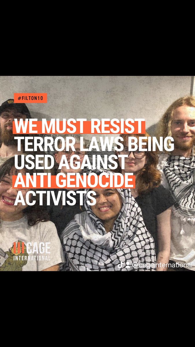 The arrest of the Filton 10 under terrorism laws is an attack on all activists fighting for a free Palestine!

Those disrupting the weapons supply chain fuelling genocide are heroes.

This is a dangerous escalation by the state to protect Israel at all costs—even by eroding ALL