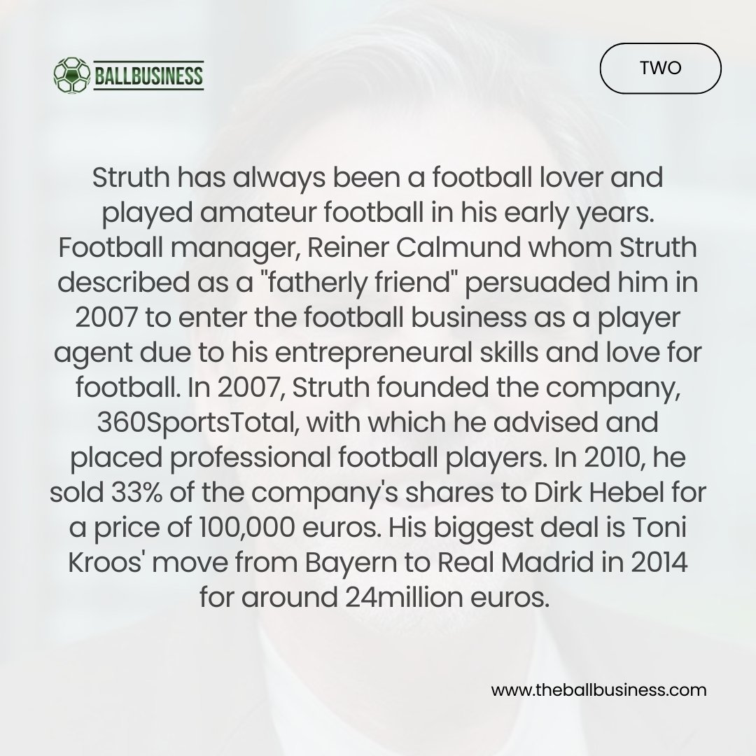 Ballbusiness_'s tweet image. Volker Struth is known for many things. Being a top Football Agent is one of them. He is known to have represented a lot of top German Professionals, including Toni Kroos.
Our #AgentSpotlight today is on him.
#AgentSpotlight #FIFAAgent