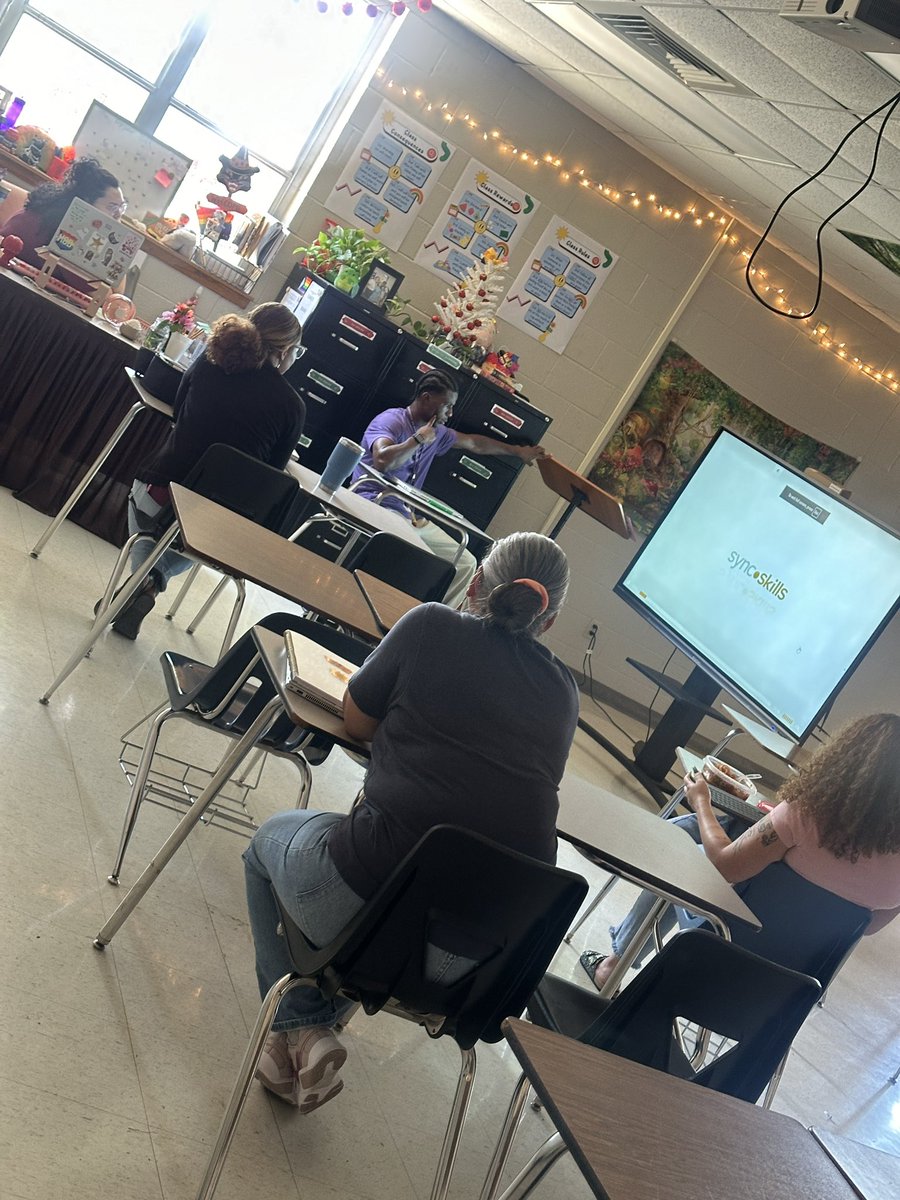 Rockstar 6th ELAR team digging in during a rehearsal PLC and refining practices! Taking off during week 2! 🚀 #AllInRattlers #SanMarcosCISD