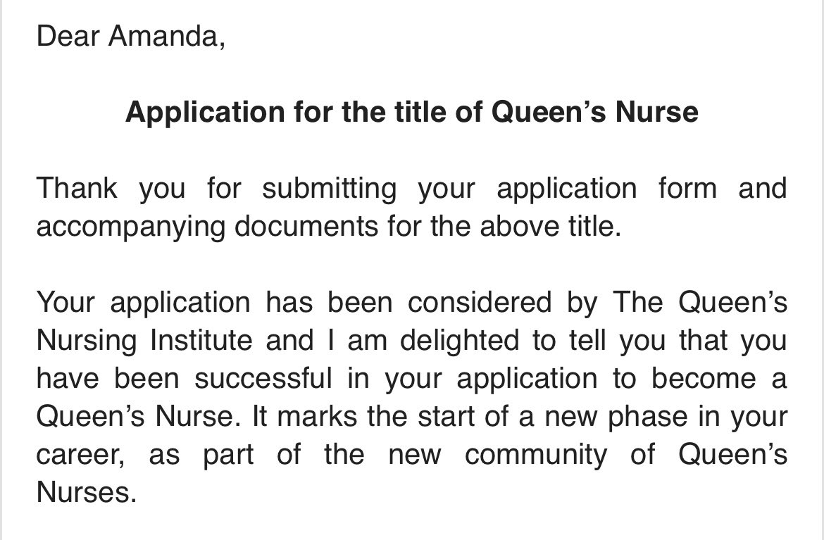 Amanda Cecil, Lead Nurse, BSc (Hons), IP, QN tweet media