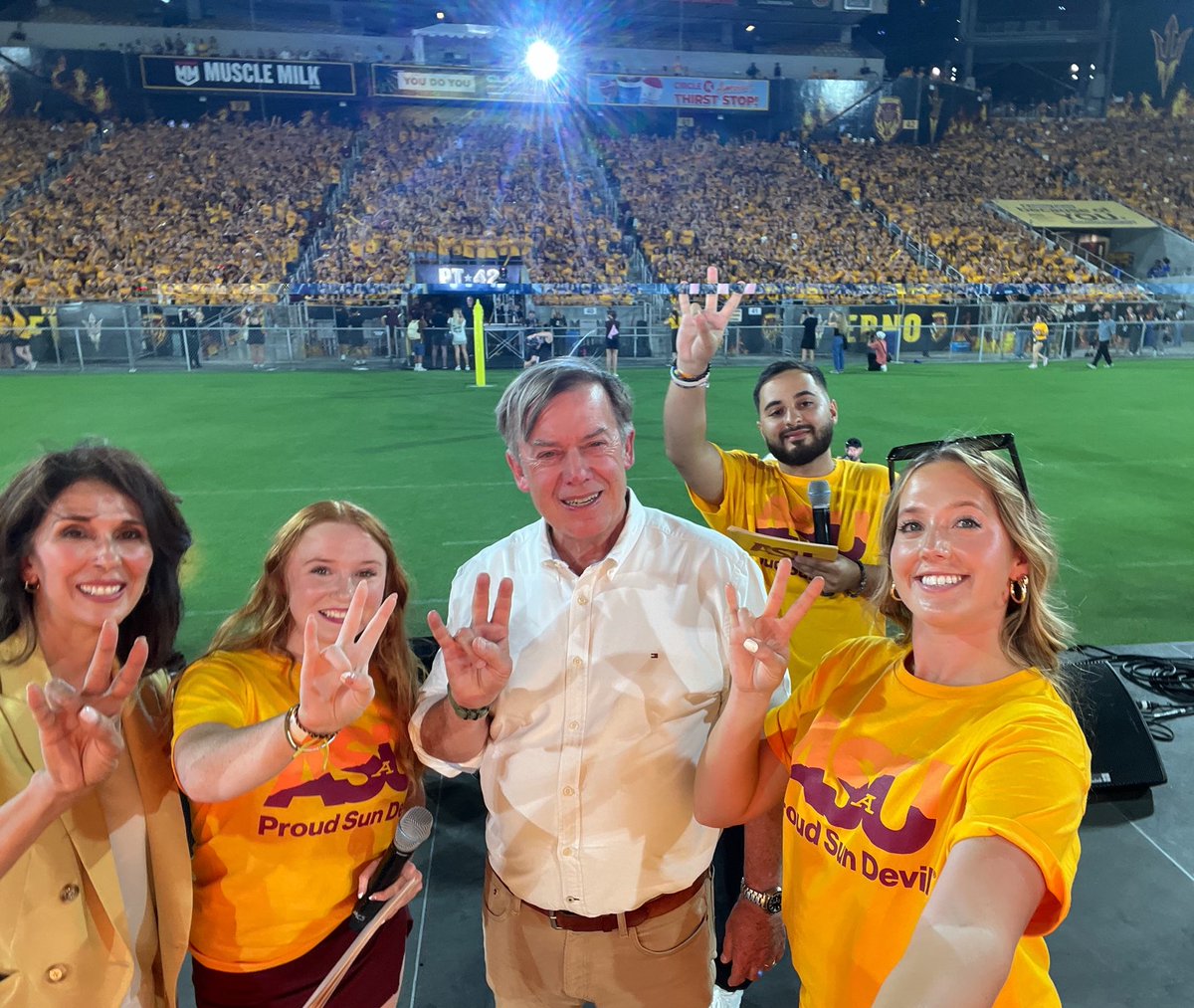 Michael Crow (@michaelcrow) on Twitter photo It was a warm, windy and wild Sun Devil Welcome last night for our record-setting first-year students, and the energy was off the charts. The <a href="/ASU/">Arizona State University</a> Class of 2028 is one of the most academically excellent cohorts in our history. #ASUWelcome #GoDevils 🔱⬆️ It was a warm, windy and wild Sun Devil Welcome last night for our record-setting first-year students, and the energy was off the charts. The <a href="/ASU/">Arizona State University</a> Class of 2028 is one of the most academically excellent cohorts in our history. #ASUWelcome #GoDevils 🔱⬆️