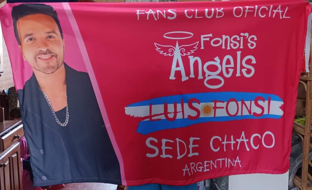 Nuevas banderas para nuestras sedes del interior ✨️🩷
Preparadas para octubre y noviembre 💪
Más que listas para disfrutar de #Luisfonsi #Elviaje 🌎
<a href="/Fonsisangels/">Fonsi's Angels Arg</a>