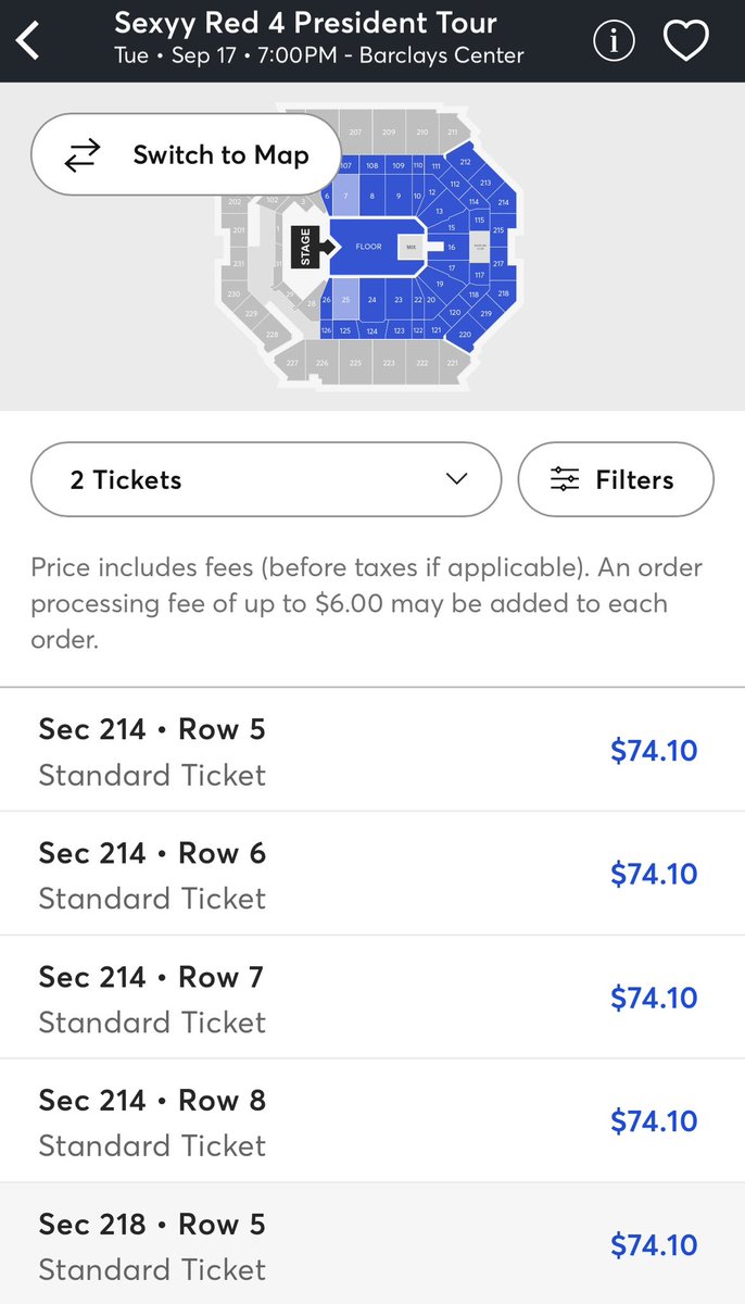 gothamhiphop's tweet photo. Sexyy Red appears to be the latest victim of low ticket sales, apparently having to cancel several tour dates. This was an arena tour, despite her being a relatively new artist and having her first major hit in 2023.

If you look at the various tour dates, the locations in the South like ATL and Texas (where she likely has more fans) have sold much better than other venues like Barclays Center in New York City.

I personally feel this was a mismanaged situation and while a fun artist with several hit songs, she was not given the proper time to develop and build up a core fanbase necessary for a tour this size