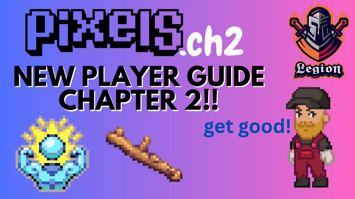 ๐ท๐๐๐๐๐.๐๐๐ (@memestoplegion) on Twitter photo 100 $pixel GIVEAWAY to celebrate the Updated New Player Guide for Chapter2!
Made for new players with the basic tips they need to navigate around Pixels Universe
Like, Follow <a href="/MemeStopLegion/">๐ท๐๐๐๐๐.๐๐๐</a> , Repost and Comment your Ron address to participate
Legion Out
youtu.be/q1xs-AhPJn4 100 $pixel GIVEAWAY to celebrate the Updated New Player Guide for Chapter2!
Made for new players with the basic tips they need to navigate around Pixels Universe
Like, Follow <a href="/MemeStopLegion/">๐ท๐๐๐๐๐.๐๐๐</a> , Repost and Comment your Ron address to participate
Legion Out
youtu.be/q1xs-AhPJn4