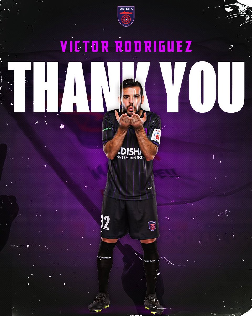 SambitUpadhyay's tweet photo. The catalyst behind countless mesmerizing moments including @OdishaFC's first ever silverware, retires. Happy retirement, Victor! #VR32 🫶💫 https://t.co/F7Ni0AdZG8