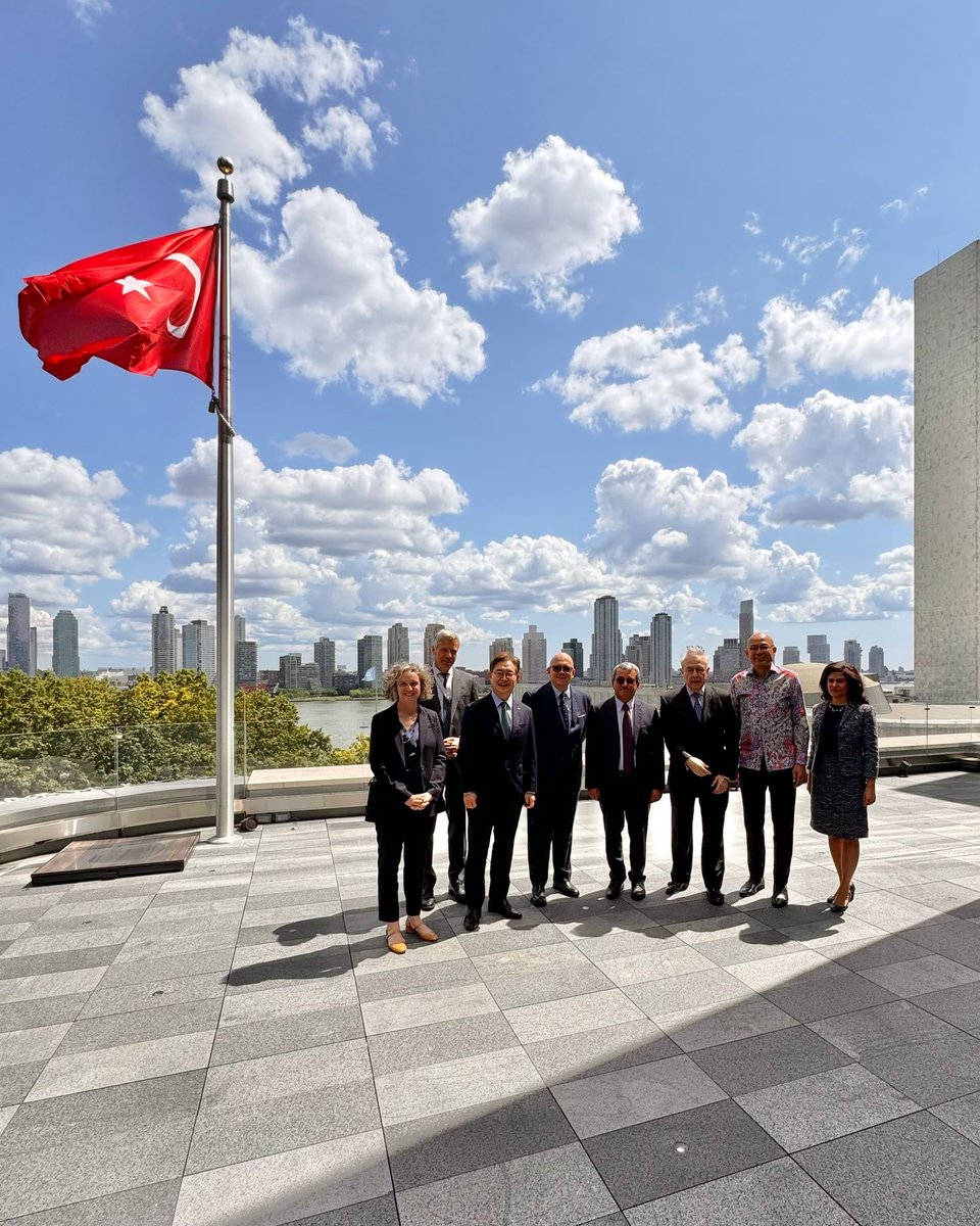 TC_BMDT's tweet photo. Ambassador Yıldız hosted #MIKTA PRs and co-facilitators to discuss preparations for the @UN Summit of the Future. https://t.co/U1XB6RGoPC