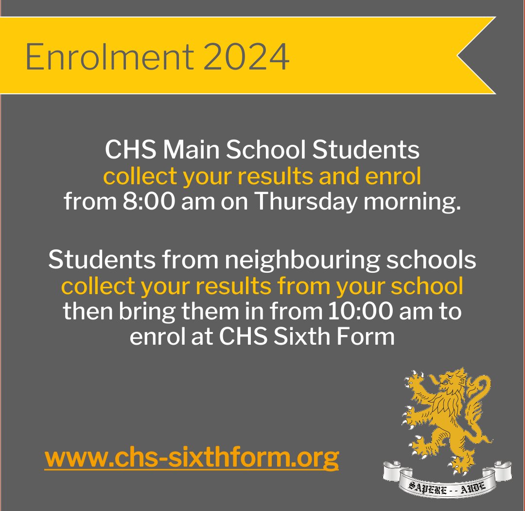 We are looking forward to celebrating your GCSE results with you tomorrow Year 11! Enrolment for students at <a href="/CHSupdates/">CHS</a> main school is from 8am, with those joining us from other schools invited from 10am. <a href="/RoytonCrompton/">E-ACT Royton Crompton Academy</a> <a href="/NewmanRCCollege/">Newman Catholic College</a> <a href="/HollingworthAc/">Hollingworth Academy</a> <a href="/HathershawC/">Hathershaw College</a> <a href="/blue/">Blue</a>