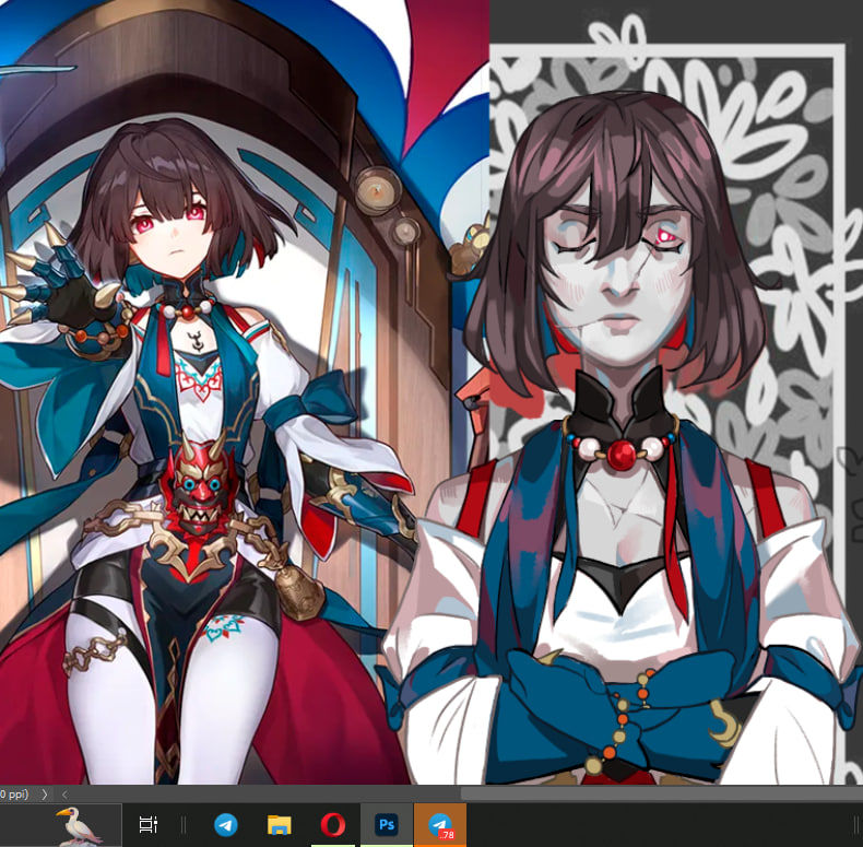 #hanya #xueyi #hsr

wip 🙌
напоминаю о появлении у себя телеги с рисунками <a href="/mildew_way/">✧✧ цвіль ✧ mildeway on bsky</a> (такой же адрес, как и тви)
работы постепенно подгружаю