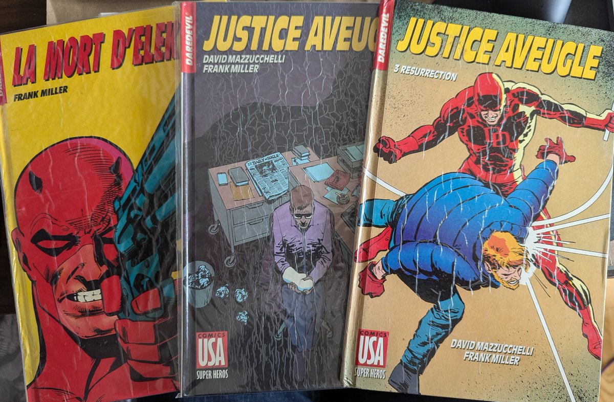 Got some old French Daredevil editions from Comics USA at a used bookstore