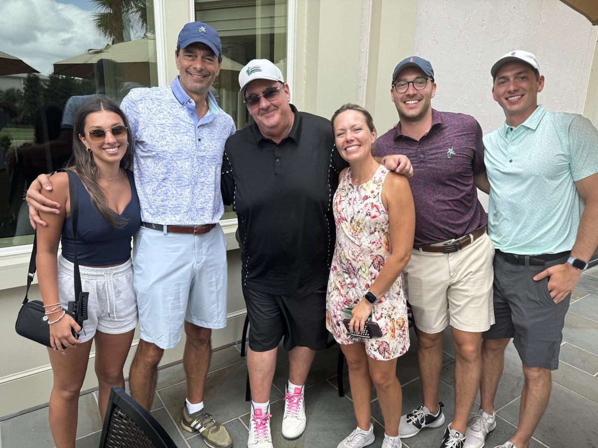 Post Harbour Town golf. Kevin from The Office and Dylan from the Today Show.