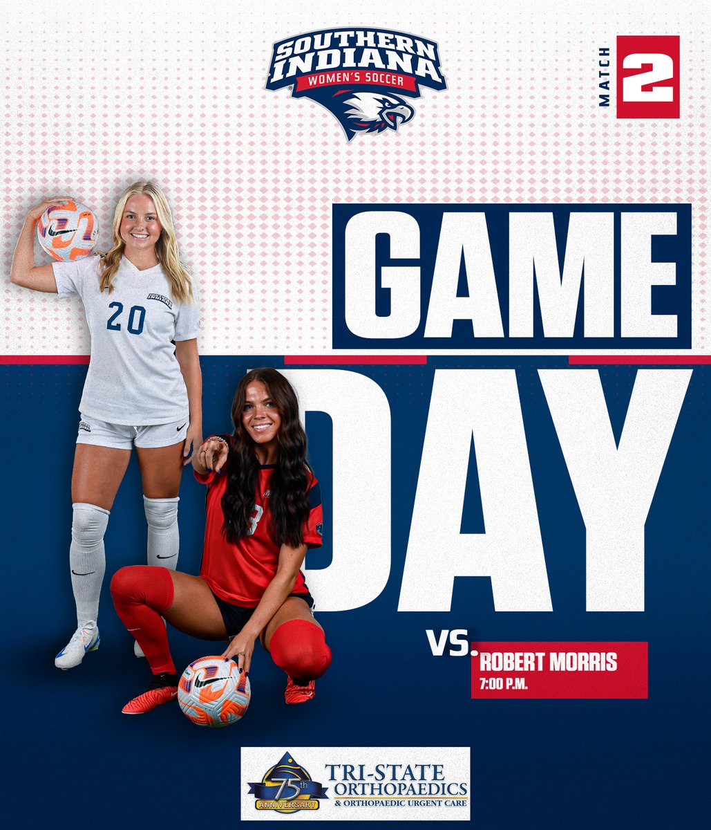 𝐇𝐎𝐌𝐄 𝐎𝐏𝐄𝐍𝐄𝐑

<a href="/usiwsoc/">usi women's soccer</a> opens its regular-season home slate against Robert Morris at Strassweg Field this evening.

🆚 <a href="/RMUWSoccer/">RMU Women's Soccer</a> 
📍 Evansville, Ind.
🔗 bit.ly/4dL688E
💻 es.pn/4e6FQOv

🦅⚽️ #GoUSIEagles #OVCit