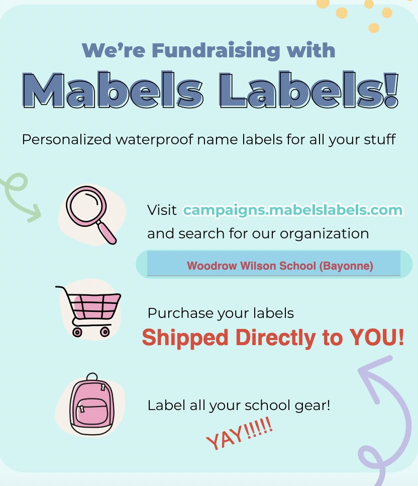 Our first fundraiser! Mabel's Labels! Enjoy waterproof labels to place on all of your child's belongings! Order them today for Back to School!  The sale will continue throughout the school year!
mabelslabels.com/fundraising/su…