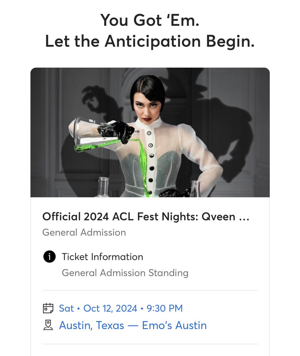 EPUL_M's tweet photo. Ticket secured!! @qveenherby I’m sooo excited!! https://t.co/eXF5G984oH
