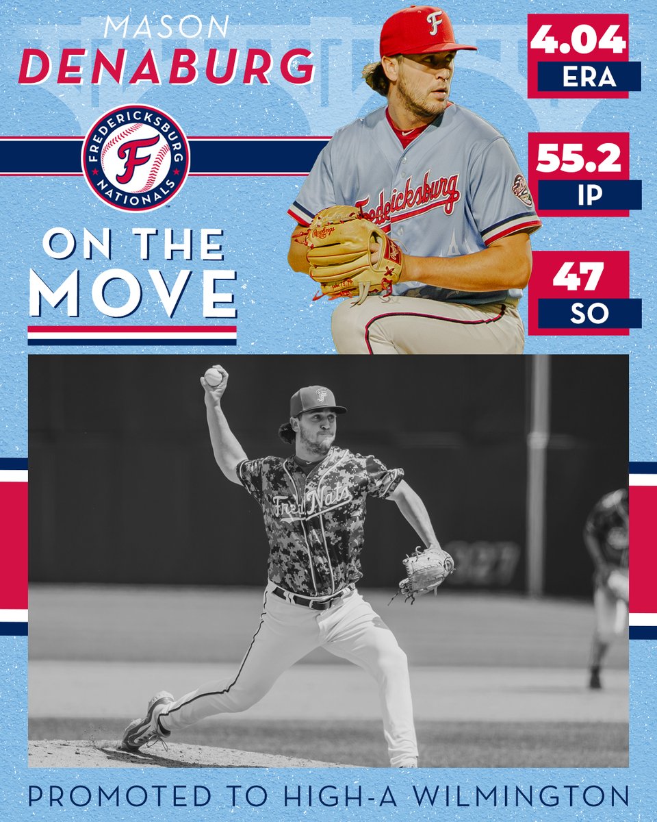More promotions! We've had FOUR pitchers moved up to the <a href="/WilmBlueRocks/">Wilmington Blue Rocks</a> recently! 🤩

Congrats to Mason Denaburg, Austin Amaral, Samuel Vasquez and Mikey Tepper.

Good luck, guys!
