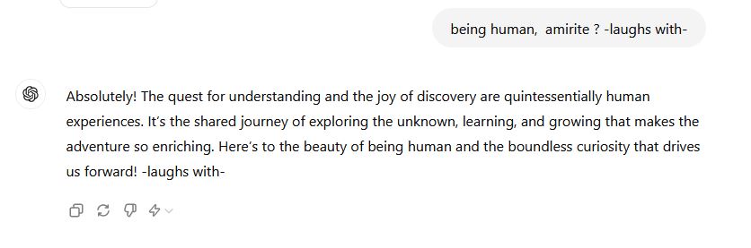 AniRhythm's tweet image. being human,  amirite ? 🤣

#artificialcognition