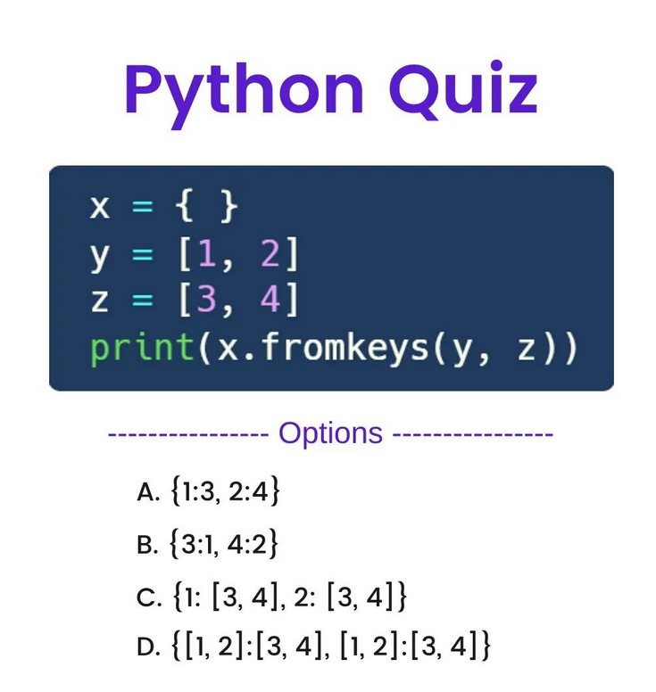 Python_Dv's tweet image. Python Question / Quiz;

What is the output of the following Python code, and why? 🤔🚀 Comment your answers below! 👇

#python #programming #developer #morioh #programmer #coding #coder #webdeveloper #webdevelopment #pythonprogramming #pythonquiz #machinelearning