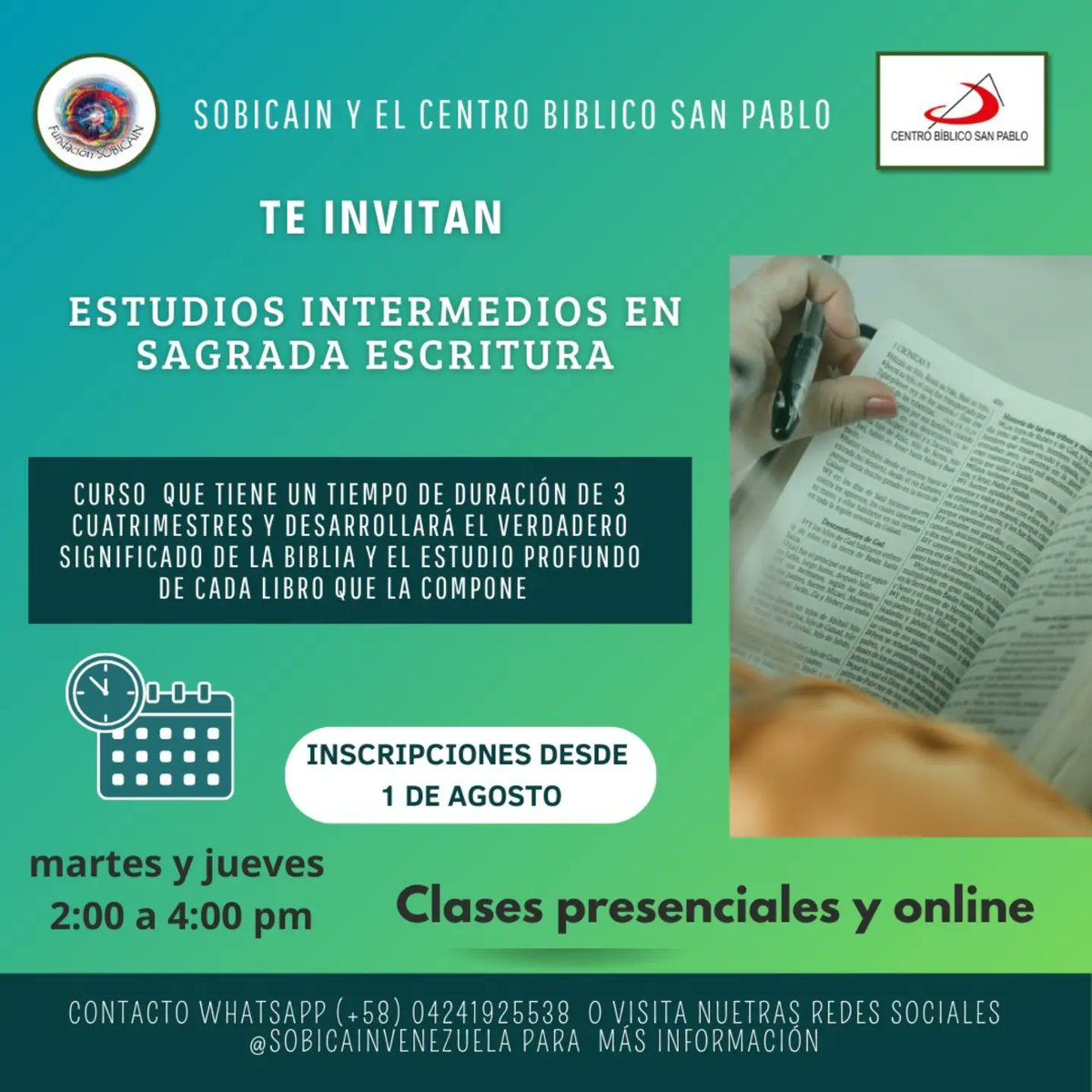 Sociedad Bíblica Católica Internacional Venezuela tweet media