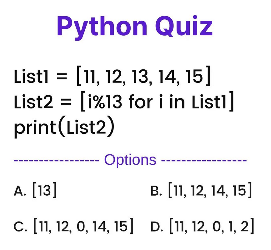 Python_Dv's tweet image. Python Question / Quiz;

What is the output of the following Python code, and why? 🤔🚀 Comment your answers below! 👇

#python #programming #developer #morioh #programmer #coding #coder #webdeveloper #webdevelopment #pythonprogramming #pythonquiz #machinelearning