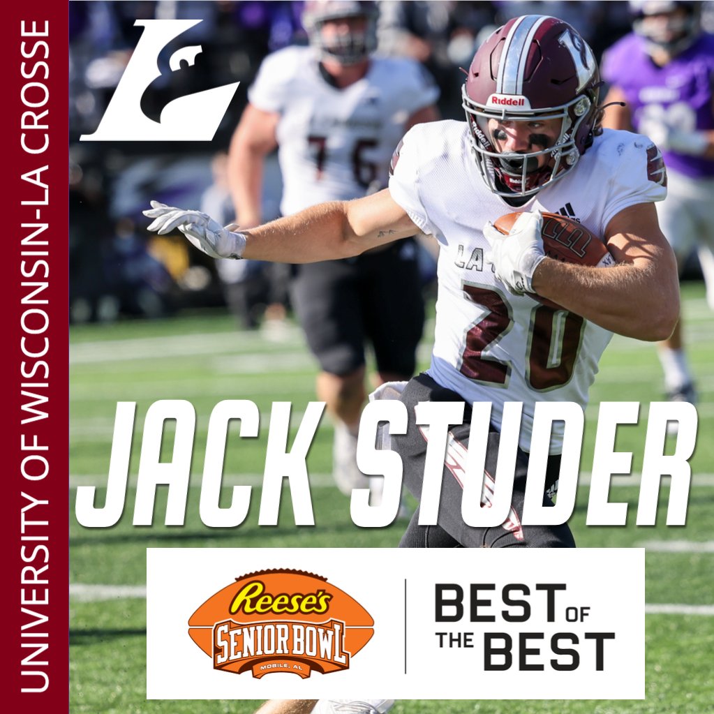 <a href="/UWLEagleFB/">UW-La Crosse Football</a> Studer Named to Reese's Senior Bowl Watchlist uwlathletics.com/news/2024/8/21…