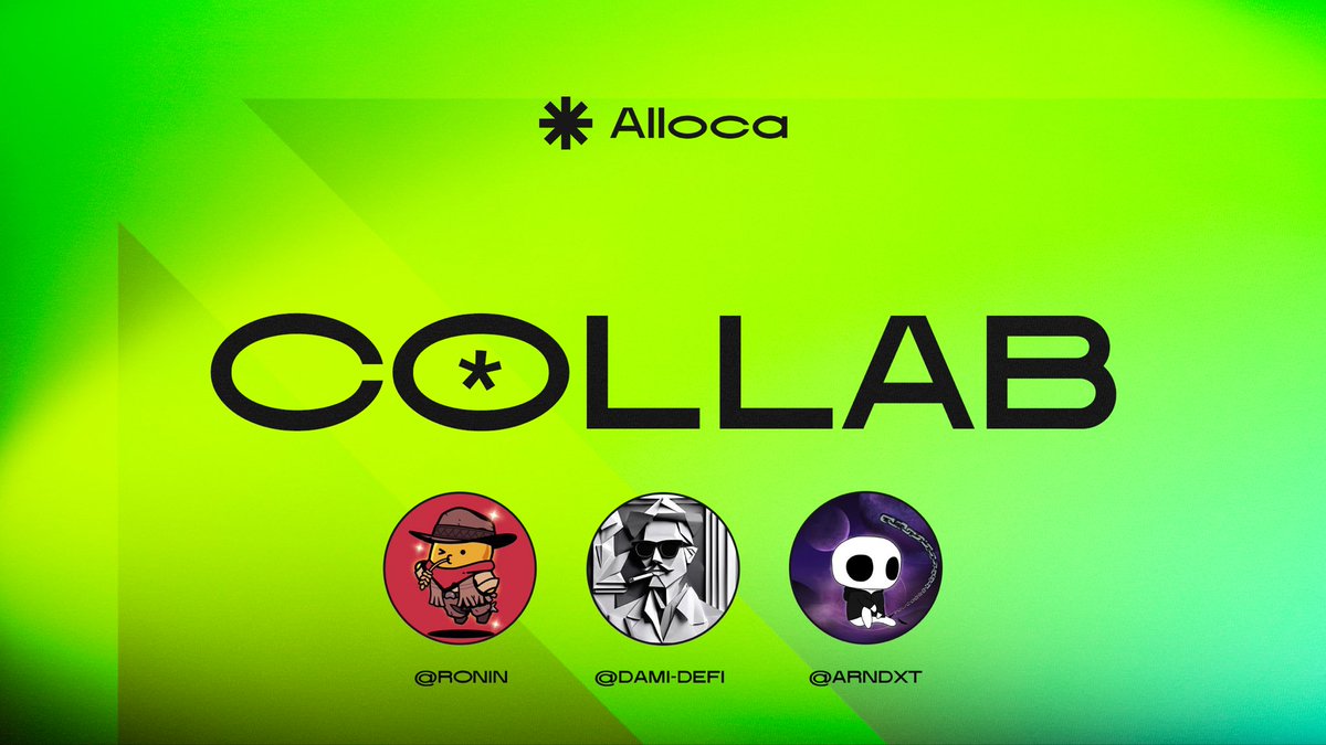 AllocaWorld's tweet photo. Alloca never stops growing ⚡️

We are thrilled to announce new additions to our team! Meet our new ambassadors: @DeRonin_, @DamiDefi, and @arndxt_xo.

We strongly believe this partnership will benefit everyone, especially our community.

What can you expect from this collaboration?

- More high-quality content about Alloca
- Engagement through your favorite influencers
- AMA sessions and Spaces for your questions and feedback
- Growth of our project's community

We know you love partnerships, so stay tuned for more. The more people discover Alloca, the better we become for you.

Set a reminder for our upcoming Spaces and new content!

Don’t miss out💚