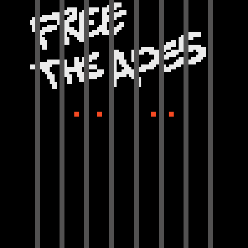 lasers_apes's tweet photo. Free the apes. Some are friendly tho. https://t.co/LnCmSt5OuA