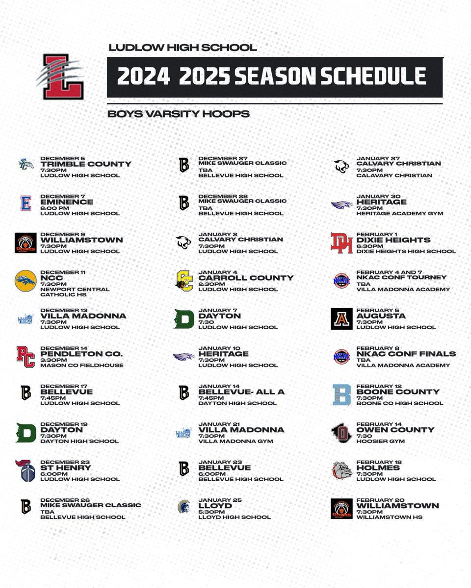 Get an early look at the 2024-2025 schedule.