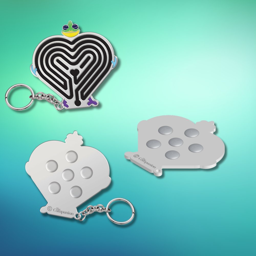 TheCompanionApp's tweet image. Cool design update inspired by a Backer who asked if we could add "bumps, ridges, or dimples" to our keychain. Textures help her relax. So we went looking into calming stones for inspiration. Support us by ordering one. Thanks! kickstarter.com/projects/48894…