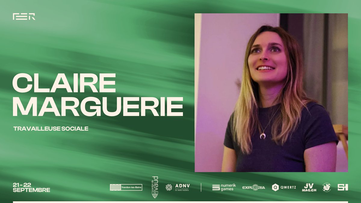 2ème intervenante de notre conférence sur le numérique, <a href="/FBX_Dolly/">Dolly00</a> sera présente le 22 Septembre à #FER4 🎮
Forte de son expérience d'assistante sociale pendant plus de 10 ans, elle apportera également ses compétences en santé mentale et en esport !
