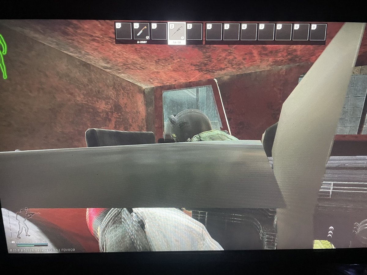 nan77659's tweet photo. @tarkov At the nursing home fire truck on the shoreline map. https://t.co/LgkFIemjiP