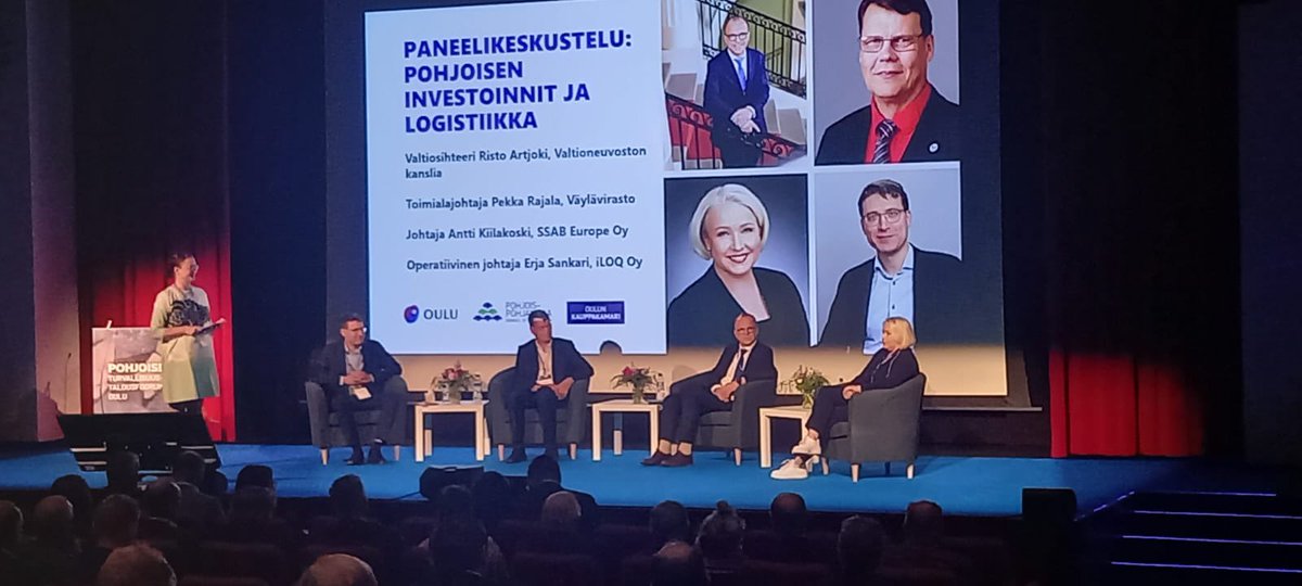 Pohjoisen Turvallisuus- ja talousfoorumi <a href="/oulunkaupunki/">Oulun kaupunki, Oulu</a>. Paneelissa <a href="/vaylafi/">Väylävirasto</a> Pekka Rajala: ”Suunnitelmat on tehty toteutettavaksi”. <a href="/Oulun_kamari/">Oulun kauppakamari</a> muistuttaa #Ylivieska ratasilta, elinkeinoelämän tärkeä väylä, joka odottaa rahoitusta!