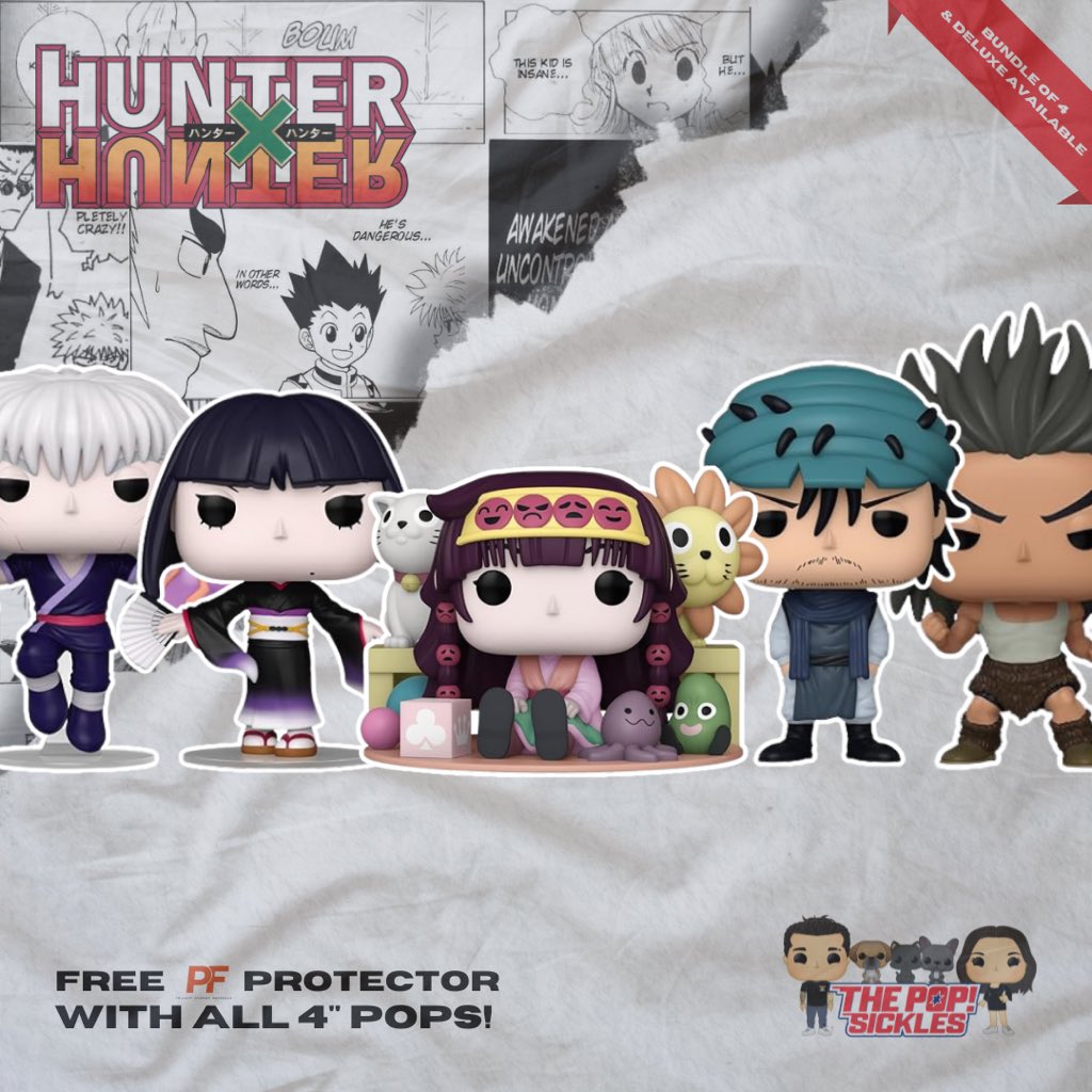The wait is over, Hunters! ⚡ The latest Hunter x Hunter Funko POP!s have arrived, including the elusive Gon's dad and the iconic Zoldyck family. Don’t miss out—these are sure to disappear faster than you can say "Gon Freecss"! 😂

thepopsickles.com/products/pop-a…