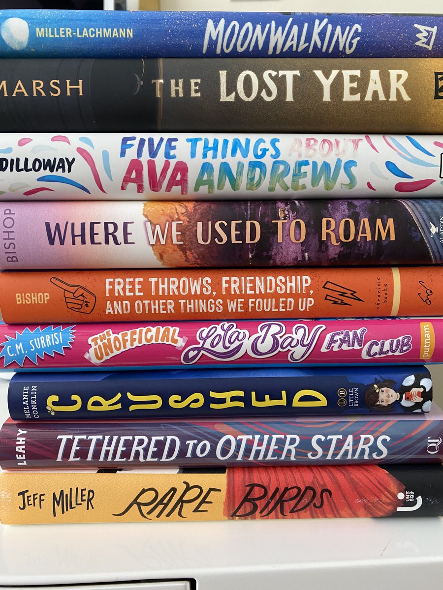 I'm giving away this stack of MG reads to one lucky newsletter subscriber.   

Will it be you?   

Subscribe to my author newsletter so you don't miss out!

jennbishop.com Scroll to the bottom for signup!