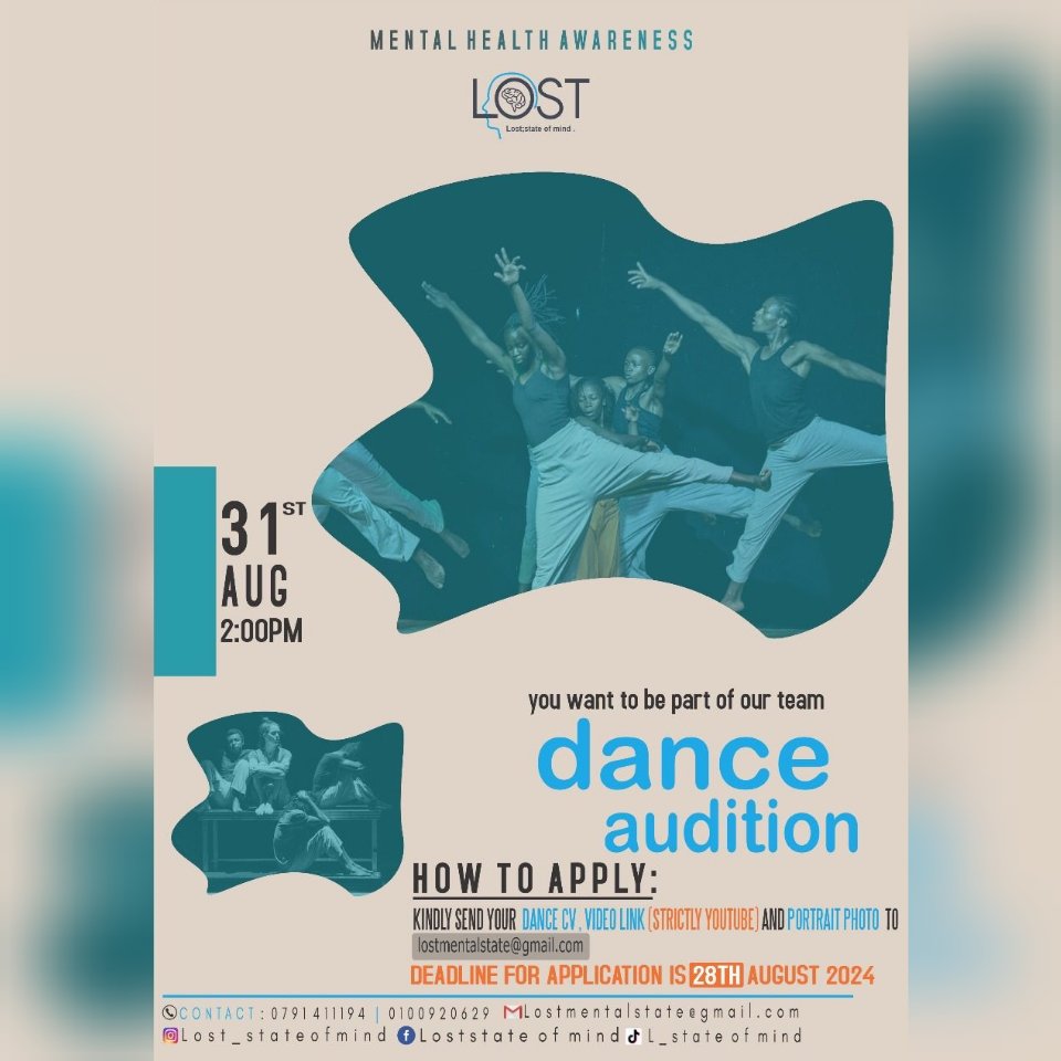 🕺 **Get Ready to Dance Your Heart Out! 💃** 
Do you have the moves and the passion for dance? Join us on a mental health journey like no other! Show us what you've got and become a part of our dynamic team! ✨