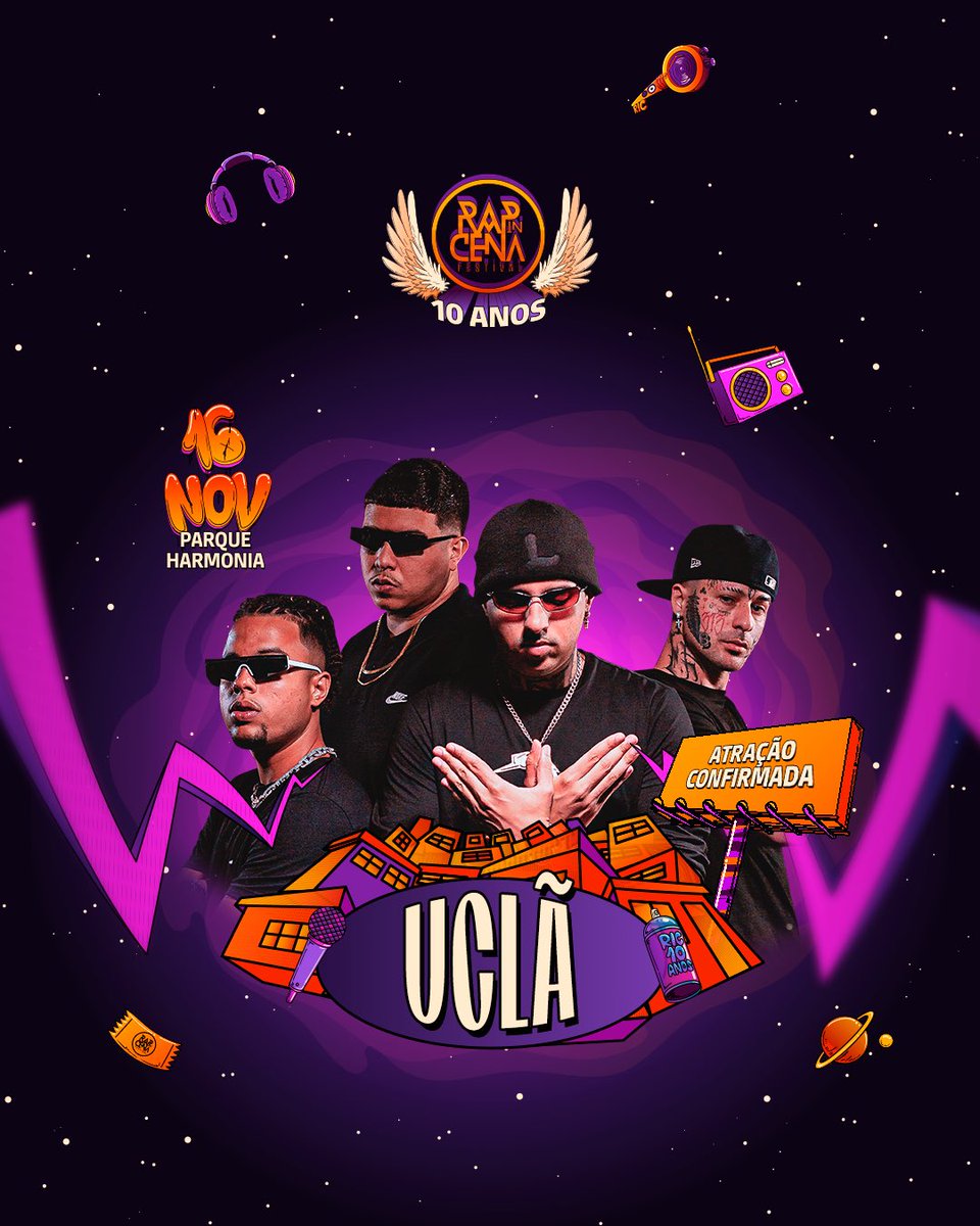 Não podia faltar eles, né? ✨

<a href="/oficialucla/">UCLÃ</a> promete fazer história mais uma vez no palco do Rap in Cena Festival! 🔥🔥