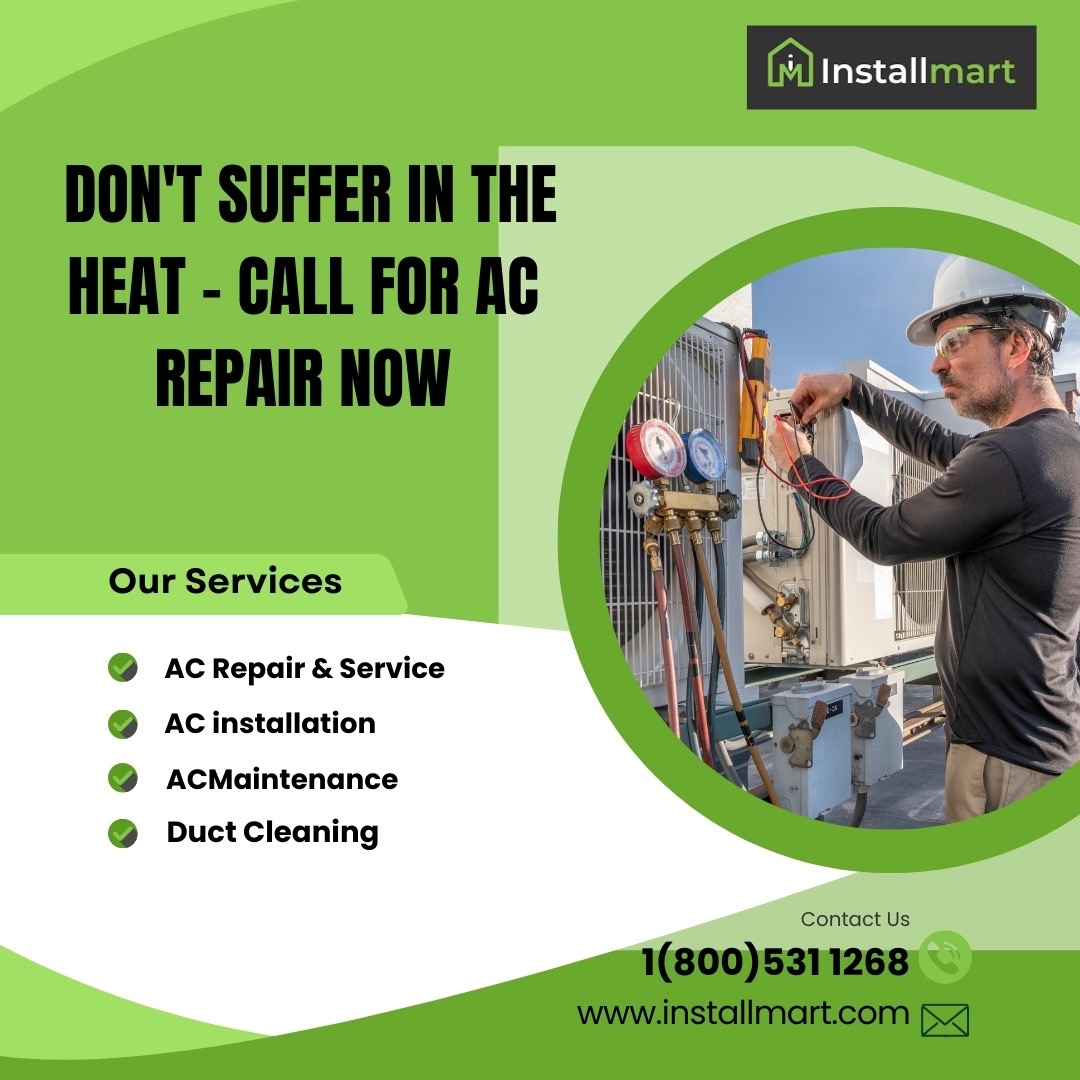 installmart's tweet image. 🔥 Feeling the heat? Don&apos;t sweat it! 🌞 Call for AC repair now and stay cool and comfortable. Your perfect chill spot is just one call away! ❄️❗🛠️ #ACRepair #StayCool #BeatTheHeat