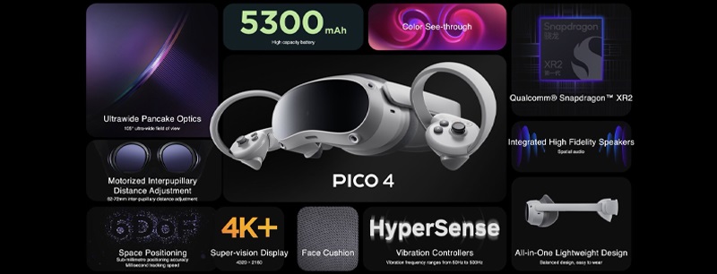 vrstorecomua's tweet image. Окуляри віртуальної реальності Pico 4 256gb  за 21990 грн -  це гарнітура віртуальної реальності, розроблена компанією #ByteDance, що також володіє #TikTok. Вона призначена для ігор у віртуальній реальності 
#віртуальнареальність #розваги #VirtualReality 

vr-store.com.ua/ua/ochky-vyrtu…